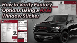 How to Verify Factory Options Using a Ram Window Sticker